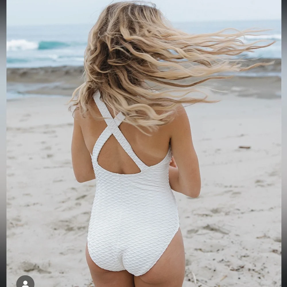 Lands end ribbed knot front one piece swimsuit 12